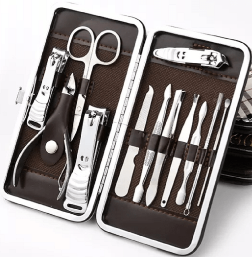 🎁Kit Manicura Pedicura Acero Inoxidable 12 Piezas🎁